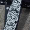 Spyderco PM2 Loop Scales - Laser Engraved Pirate Skull Design - Aluminum Void Black Scales - Flytanium Gear - Knife & Hardware Optional