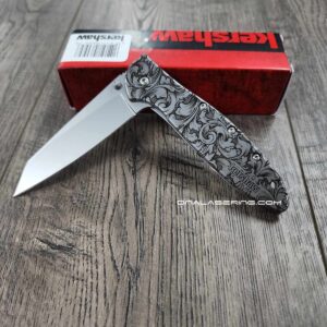 We the People - US Flag - Spyderco PM2 - Deep Laser Engraved - PM2 Titanium Knife Scales - Flytanium Gear - Knife & Hardware Optional