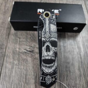 We the People - US Flag - Spyderco PM2 - Deep Laser Engraved - PM2 Titanium Knife Scales - Flytanium Gear - Knife & Hardware Optional