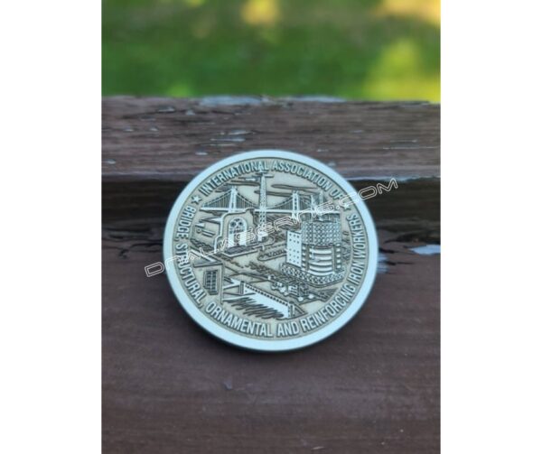 il_fullxfull.3258223378_54pn.jpg Ironworker - Custom - Laser Engraved Brass Coin - Hand Polished Finish - Personalized