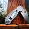 il_fullxfull.3820881118_rx8q.jpg Seigaiha Pattern - Spyderco PM3 - Engraved PM3 Titanium Knife Scales - Paramilitary 3 EDC Gear *Scales Only*