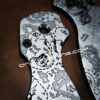 Treasure Map - Pirates - Spyderco PM2 TI - Fiber Laser Deep Engraved - Titanium Knife Scales - Flytanium Gear - Knife & Hardware Optional