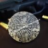 il_fullxfull.3939648465_rh4z.jpg Skulls - Aged Finish - MINI Benchmade Bugout Brass - Relief Engraved Brass Scales - Flytanium Gear *Scales/Handles Only* Optional Coin