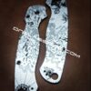 Treasure Map - Pirates - Spyderco PM2 TI - Fiber Laser Deep Engraved - Titanium Knife Scales - Flytanium Gear - Knife & Hardware Optional