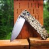 il_fullxfull.4005054569_fec8.jpg Snakeskin - Reptile Pattern - MINI Benchmade Bugout Brass - Deep Laser Engraved Brass Scales - Flytanium Gear *Scales / Knife handles Only*