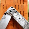 il_fullxfull.4238639479_rasr.jpg Kraken VS Pirate Ship - MINI Benchmade - Engraved Titanium Scales - EDC Gear Flytanium Gear