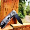 Civivi Elementum - Beskar Ingot - Mando - Deep Laser Engraved Titanium Knife Scales - Flytanium Gear - Knife Install Optional