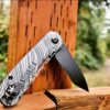 il_fullxfull.4433443267_bbzk.jpg Beskar Ingot - Mando - Civivi Elementum - Laser Engraved DLC Titanium Knife Scales - Flytanium Gear - Knife Install Optional