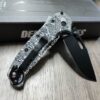 il_fullxfull.4612558155_ckq4.jpg Viking Runes - Nordic - Celtic Design- Demko AD 20.5 - Laser Engraved Aluminum Scales - Anodized Black - EDC Gear