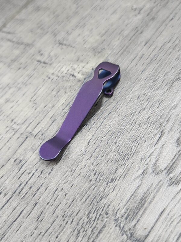 il_fullxfull.4691841203_stwu.jpg LynchNW Benchmade - Standard - Anodized Titanium - Deep Carry Pocket Clip - Ano Finish - Bronze - Blurple - Fade - Purple MADE In USA