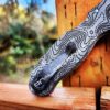 Topographic - Spyderco PM3 Lotus - Engraved Black Linen Micarta Knife Scales - Flytanium Gear - Knife & Hardware Optional