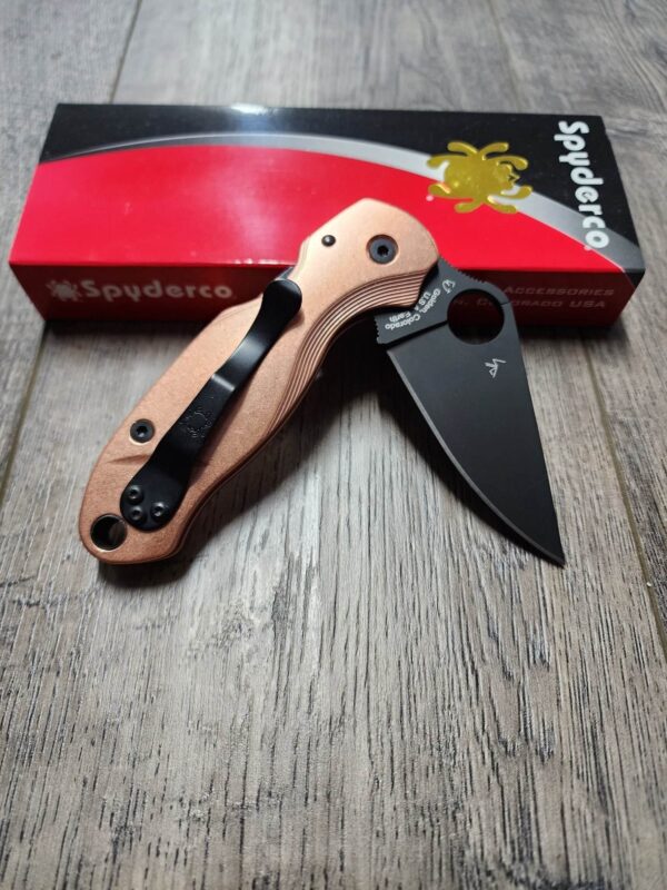il_fullxfull.4781792334_5b9p.jpg PM3 Lotus - Copper Scales for Spyderco Paramilitary 3 - Stonewash - Flytanium Gear - Knife Install Optional