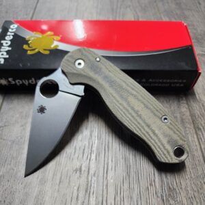 il_fullxfull.4830013191_llny.jpg PM3 Lotus - Green Linen Micarta Scales for Spyderco Paramilitary 3 - Flytanium Gear - Knife Install Optional
