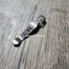 il_fullxfull.5019625213_emv8.jpg LynchNW Spyderco Shaman - Kraken - Deep Laser Engraved Titanium - Deep Carry Pocket Knife Clip - Satin or Sandwashed Finish