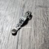 il_fullxfull.5019625225_8pic.jpg LynchNW Spyderco Shaman - Kraken - Deep Laser Engraved Titanium - Deep Carry Pocket Knife Clip - Satin or Sandwashed Finish