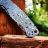 Damascus Pattern - Spyderco PM2 - Fiber Laser Deep Engraved - Titanium Knife Scales - EDC Gear - Knife & Hardware Optional Flytanium Gear