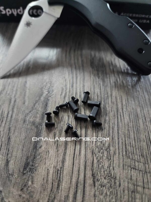 Replacement Hardware Kit for Spyderco Delica - Stainless Steel - Black