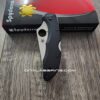 il_fullxfull.5449837243_bkpw.jpg Titanium Black Scales for Spyderco Delica - Flytanium Gear - Optional Knife Install with Upgrades