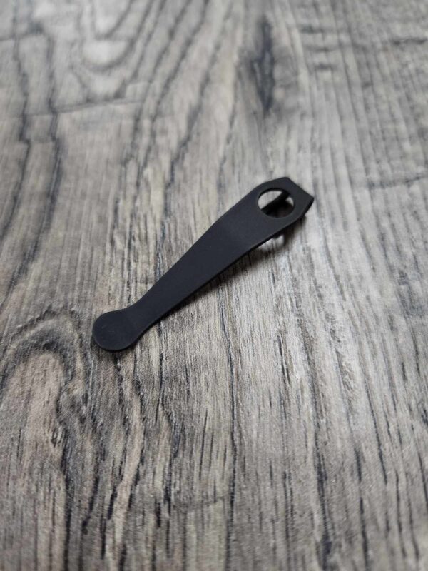 il_fullxfull.5666723613_qcwe.jpg Spyderco WIRE Clip - Viking Berserker - Laser Engraved Titanium - Deep Carry Pocket Knife Clip - Blacksmith, Satin or Stonewash -Made In USA