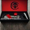 Chaves Knives Relief Engraved RCK9 With Skull Design!! Titanium - M390 steel - COMPLETE KNIFE!! With Extra clip - New in box