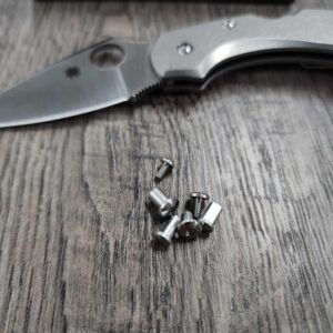 il_fullxfull.5713957906_lqnk.jpg Replacement Hardware Kit for Spyderco Dragonfly - Stainless Steel - Satin ** Knife NOT Included***