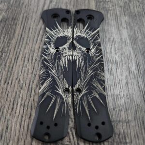 il_fullxfull.5721363571_r1d5.jpg Screaming Skull Benchmade Bugout Titanium Black Scales - EDC Scales - 535 Bugout