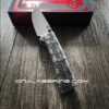 Chaves Knives Relief Engraved RCK9 With Skull Design!! Titanium - M390 steel - COMPLETE KNIFE!! With Extra clip - New in box