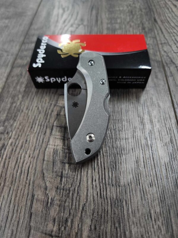 il_fullxfull.5762010267_244v.jpg Dragonfly - Titanium Scales Kit for Spyderco Dragonfly Knife - Stonewash - Flytanium Gear - Scales and backspacer ONLY!!! Knife NOT included