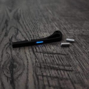 Benchmade Bugout - BLUE Glow - Backspacer- Black - Flytanium Gear