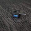 Spyderco Manix 2 - BLUE Glow - Titanium Ball Cage Lock - Satin - Flytanium Gear - Knife NOT included~!!!