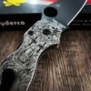The Undying - Spyderco PM2 - Engraved PM2 Titanium Knife Scales - Paramilitary 2 - Flytanium Gear - Knife & Hardware Optional