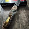 il_fullxfull.5893096044_tlx9.jpg Goonies Map Spyderco Smock Copper Patina Shipwrecked SCALES ONLY!!! Knife NOT Included