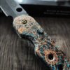 il_fullxfull.5941181785_c52y.jpg Goonies Map Spyderco Smock Copper Patina Shipwrecked SCALES ONLY!!! Knife NOT Included