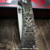 il_fullxfull.5961157370_l0iy.jpg Chaves Knives - Relief Engraved RCK9 - Titanium Scales - Dead Aztec Theme - M390 Steel - COMPLETE KNIFE!! With Extra Clip - New in Box