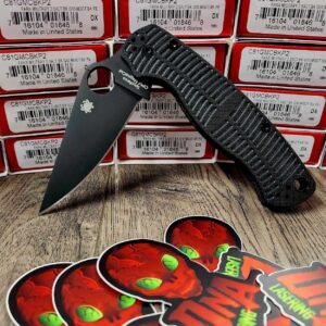 Spyderco Para Military 2 Salt Knife – DLC MagnaCut – Black G10 – Complete Knife – EDC Gear – Made in USA