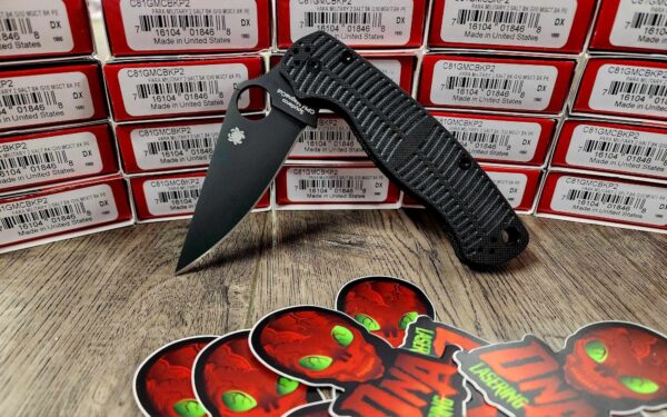 il_fullxfull.5994949887_6u99.jpg Spyderco Para Military 2 Salt Knife – DLC MagnaCut – Black G10 – Complete Knife – EDC Gear – Made in USA