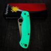 il_fullxfull.6118766224_1suw.jpg PM2 Spyderco Electric/Tiffany Green GLOW 3D PETG Printed Scales! - EDC Scales - PM2 - Glow - Optional Knife Install