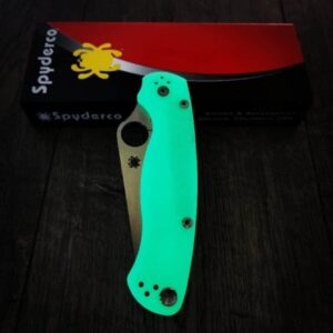 il_fullxfull.6118766224_1suw.jpg PM2 Spyderco Electric/Tiffany Green GLOW 3D PETG Printed Scales! - EDC Scales - PM2 - Glow - Optional Knife Install