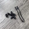 Manix 2 LIGHTWEIGHT  Black Stainless Steel Replacement Hardware Screw Set for Spyderco Manix 2 Lightweight
