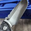 il_fullxfull.6516888034_120s.jpg Chaves Redencion 229 Black Micarta Laser Engraved Skull Pattern and Skull clip! COMPLETE KNIFE - 3.50" Satin ELMAX Blade - New In Box
