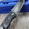 il_fullxfull.6565010335_pgcj.jpg Chaves Redencion 229 Black Micarta Laser Engraved Skull Pattern and Skull clip! COMPLETE KNIFE - 3.50" Satin ELMAX Blade - New In Box