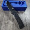 il_fullxfull.6576580145_4spz.jpg Blacked out Chaves Redencion 229 Black Micarta Laser Engraved Skull Pattern COMPLETE KNIFE - Black ELMAX Blade - Drop Point & Tanto Options