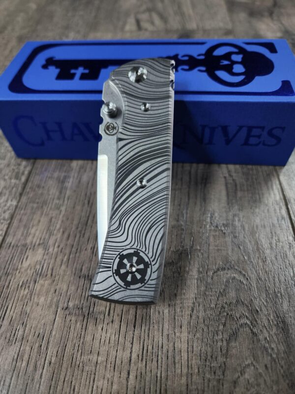 il_fullxfull.6609213612_ssvh.jpg Chaves Redencion 229 - Beskar Ingot Laser Engraved Titanium Scales - Knife Install Optional - 4 Blade Styles - New In Box