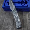 Chaves Redencion 229 - Devil Mask with Dragon Relief Engraved Titanium Scales - Knife Install Optional - 4 Blade Styles - New In Box