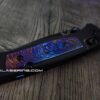 il_fullxfull.6703588636_qv6a.jpg Modulator Black Aluminum Scales - 4 Inlays - Copper - Patina - Titanium - Damascus - Benchmade Bugout - Flytanium Gear *Scales/Handles Only
