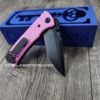 il_fullxfull.6713820208_prfi.jpg Chaves Redencion Street - Blue Label - Pink G-10 Scales - Complete Knife - Black Elmax Blade - 2 Blade Style Options - New In Box