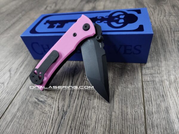 il_fullxfull.6713820208_prfi.jpg Chaves Redencion Street - Blue Label - Pink G-10 Scales - Complete Knife - Black Elmax Blade - 2 Blade Style Options - New In Box