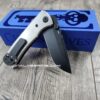 il_fullxfull.6714053010_9xee.jpg Chaves Redencion Street Blue Label - Titanium Scales - Complete Knife - Black Elmax Blade - 2 Blade Style Options - New In Box