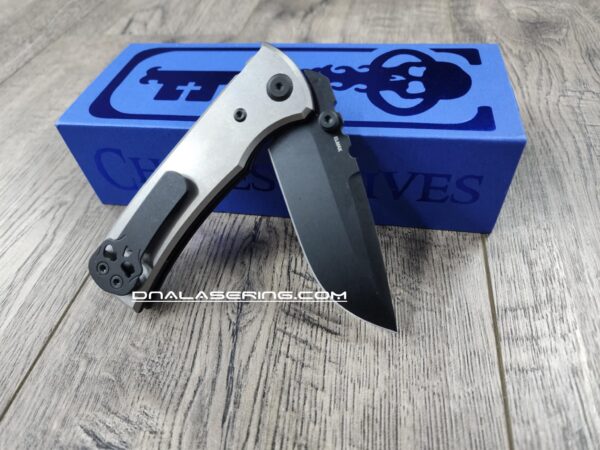 il_fullxfull.6714053010_9xee.jpg Chaves Redencion Street Blue Label - Titanium Scales - Complete Knife - Black Elmax Blade - 2 Blade Style Options - New In Box