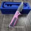 il_fullxfull.6718930970_ogmp.jpg Chaves TAK Blue Label - Pink G-10 Scales - Complete Knife - Satin Elmax Blade - 2 Blade Style Options - New In Box